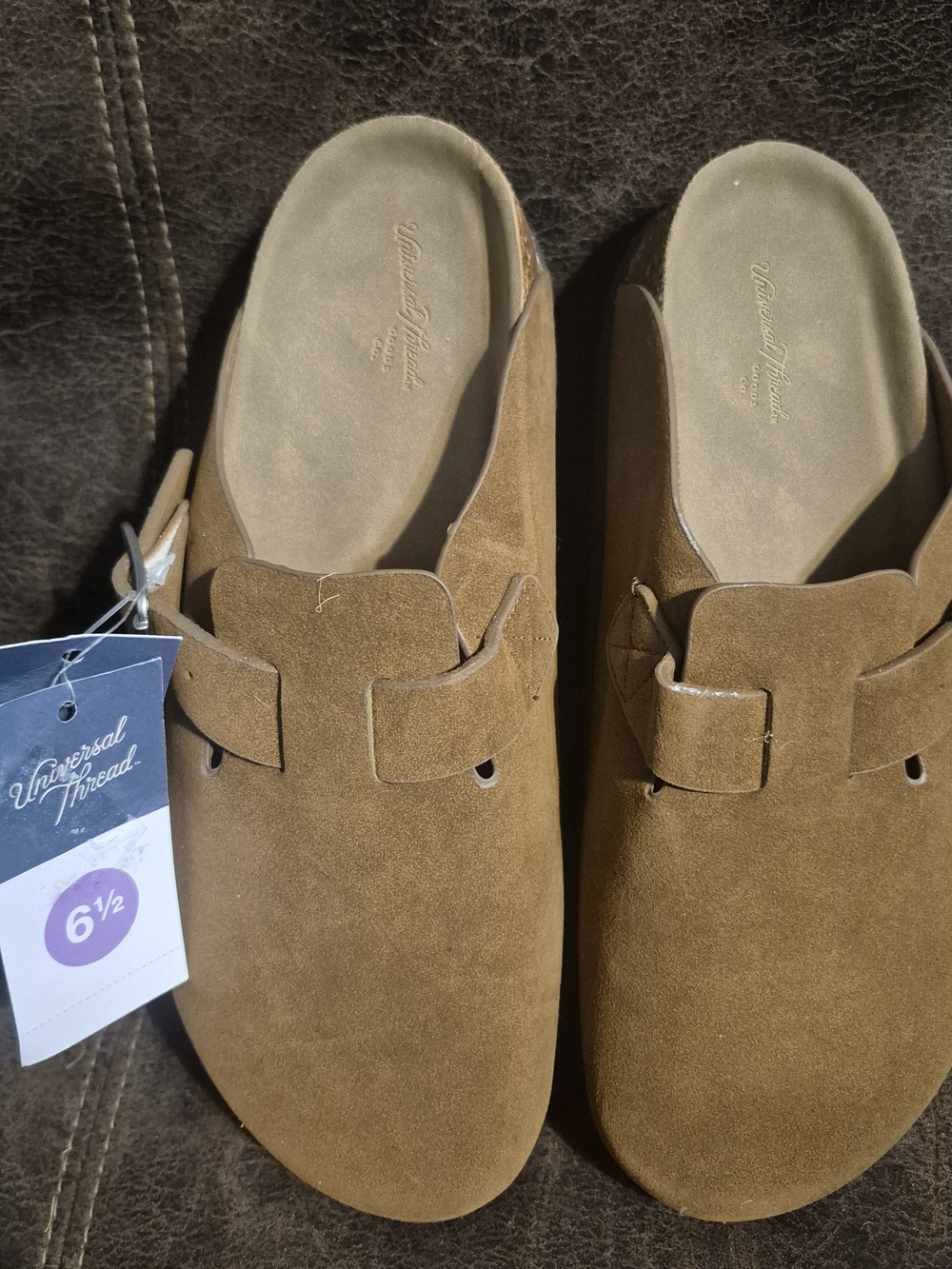 Universal Thread Tan Slide Mules/Clogs - Picture 3 of 5